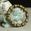 Argentina Green Sandalwood Beaded Bracelet: 8mm Buddhist Rosary for Men & Women