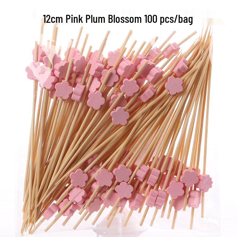 Disposable Decorative Bamboo Fruit Picks