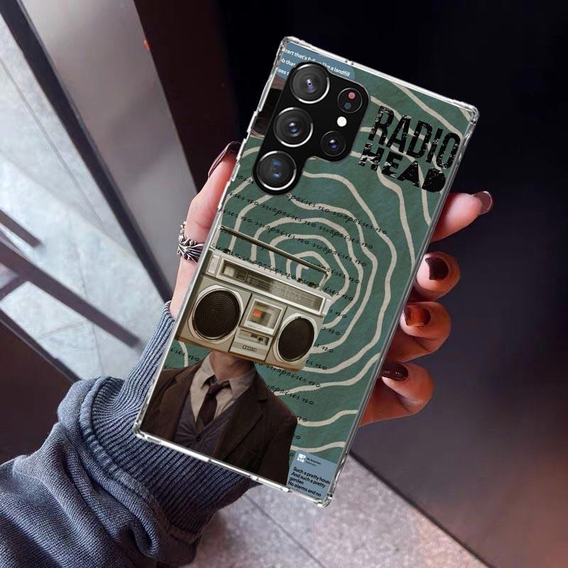 Bnad R-Radiohead Fodral För Samsung Galaxy S26 S25 Edge S24 S23 Ultra S22 Plus S21 S20 FE Mjukt TPU Baksidesskydd Funda Galaxy S