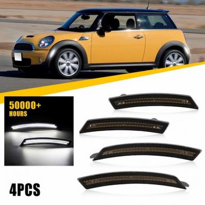 LH RH Fender White LED Side Marker Light For Mini Cooper R57 LCI Cabrio 2009-15