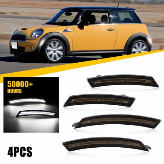 

LH RH Fender White LED Side Marker Light For Mini Cooper R57 LCI Cabrio 2009-15