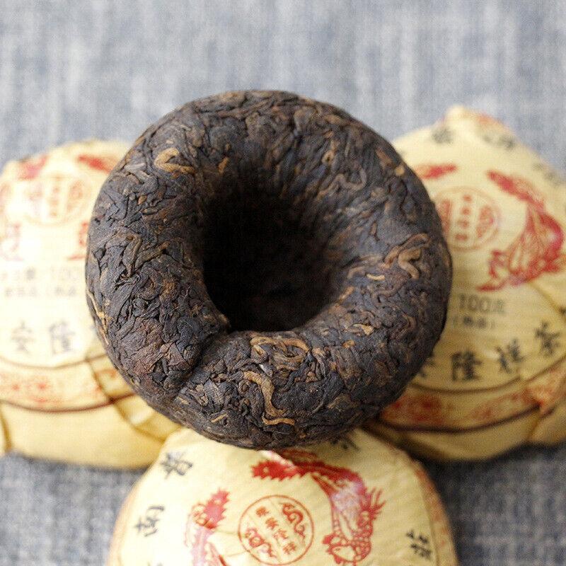 100г чай Юньнань Феникс Туоча Пуэр спелый чай Golden Bud Tuo листья черного чая — фото 8