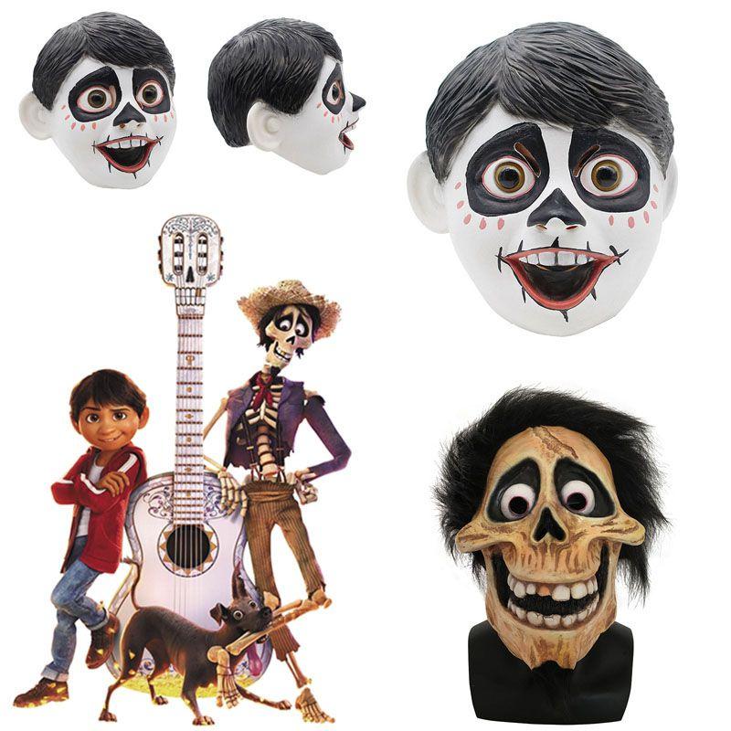 Movie Coco Miguel Hector Rivera Cosplay Mask With Soft And Comfortable Latex Material