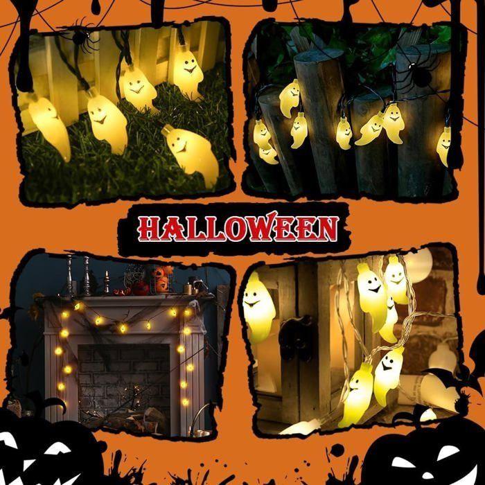 Guirlande lumineuse Halloween - AIMOONSA - 3 m - 20 LED - 2 modes - Fonctionne à piles