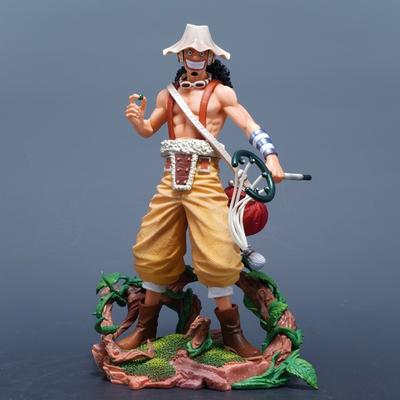 25cm/9.84in Anime One Piece Figuur Usopp Actiefiguren Pvc Standbeeld Bureau Ornament Verzameling Model Speelgoed Cadeaus