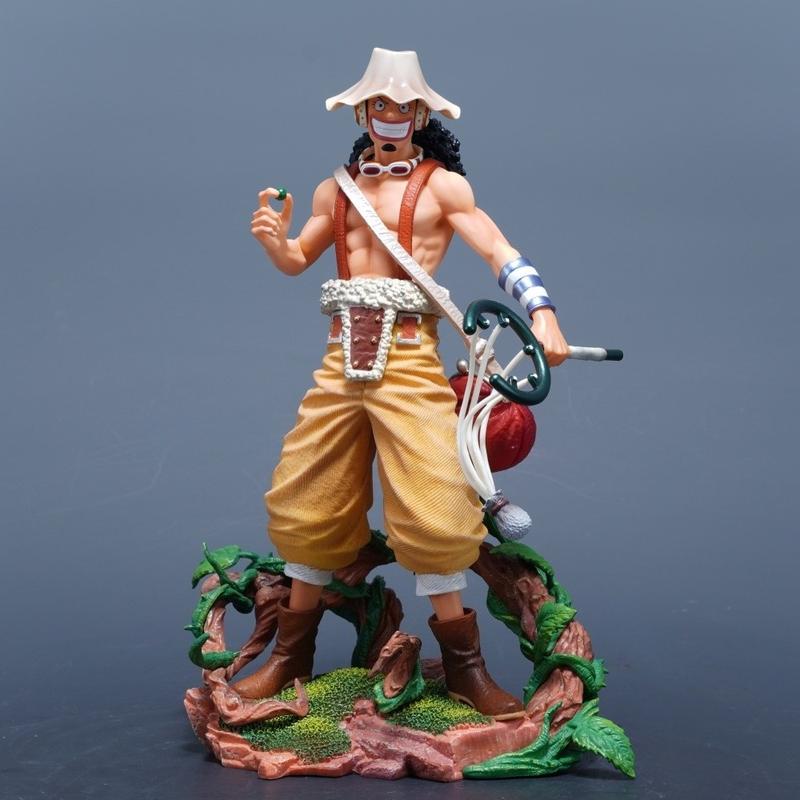 25cm/9,84in Anime One Piece Figúrka Usopp Akčné figúrky PVC Soška Stolová ozdoba Zberateľský model Hračky Darčeky