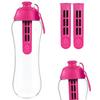 Pink Dafi Water Filter Bottle 07l 2 Filters