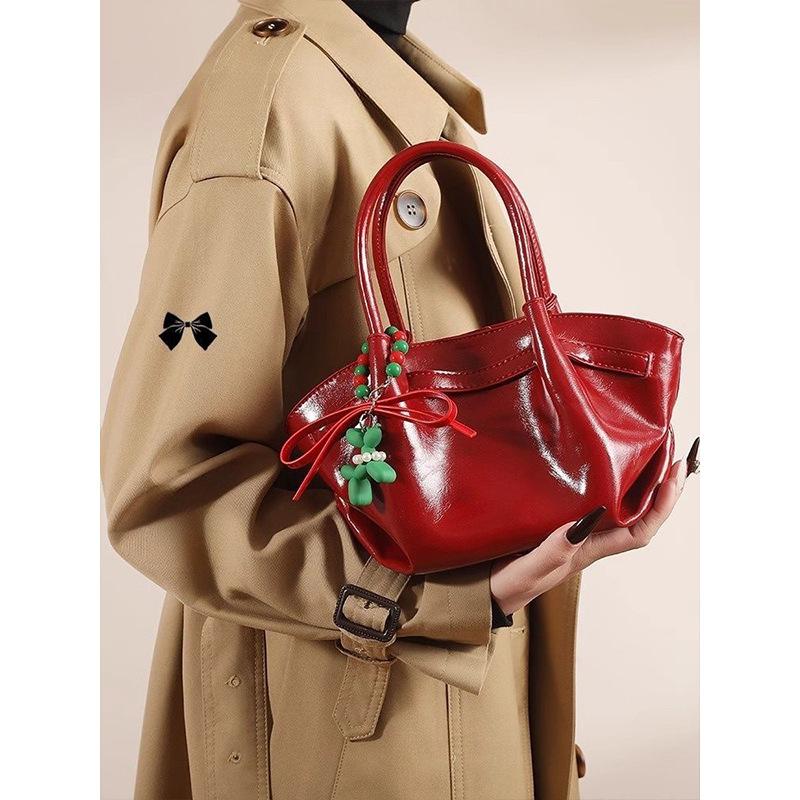Original Christmas Puppy Dumpling Bag Girl 2025 Spring New Red Wedding Bag Premium Messenger Bag