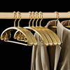 5PCS Aluminum Alloy Coat Hangers,Light Luxury 2.2CM Wide Shoulder Display Hanger for Pants Shirt Wedding Dress,Clothes Organizer