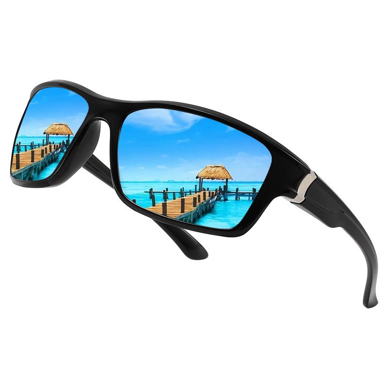 New Cross-border Men's Women's Outdoor Sports Colorful Polarized Sunglasses Cycling Driving Color Changing Night Market Glasses