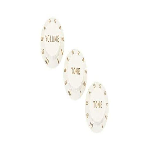 

Fender Parts Stratocaster Knobs, Parchment (Volume, Tone, Tone) (3)