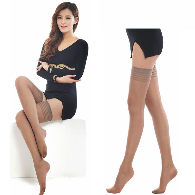 Women'S Anti-Snag Thin Summer Nude-Colored Over-The-Knee Stockings