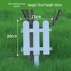 White PVC Fence: Indoor/Outdoor Garden Barrier and Decorative Guardrail