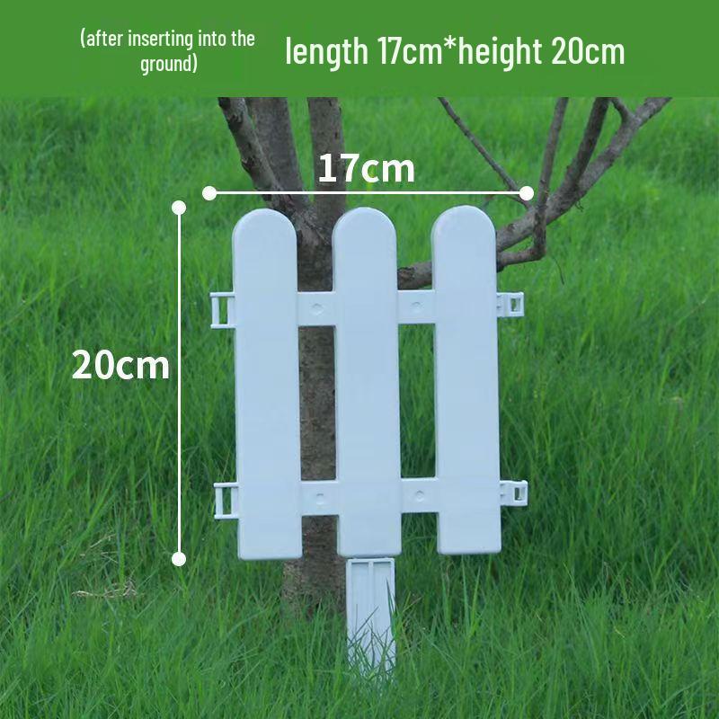 White PVC Fence: Indoor/Outdoor Garden Barrier and Decorative Guardrail