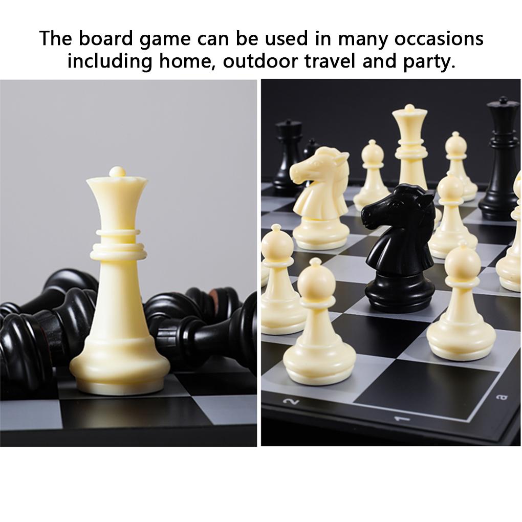 Toddlers Board Game International Chess Folding Professional Chessboard Parent-child Toys Supply for Outdoor Travelling