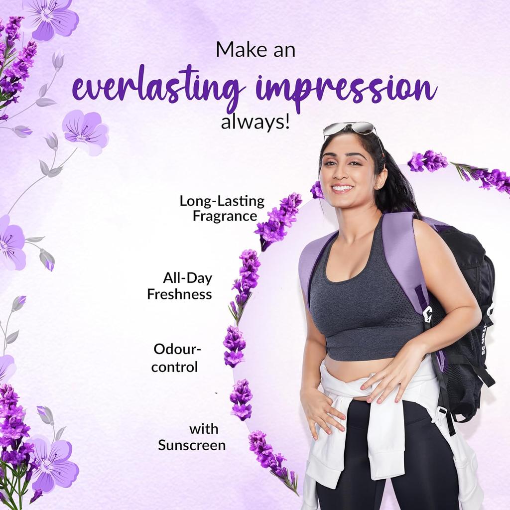 Cuticura Lavender Mist Talcum Powder With Sunscreen For Soft Skin Fresh Fragrance 400 G Each Pack Of 2 For Long Lasting Comfort