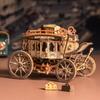 ROBOTIME ROKR Stagecoach Mechanical Music Box 3D Wooden Puzzle AMKA1