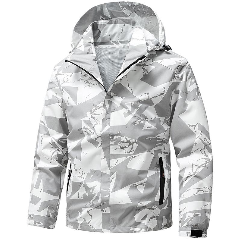Eldoria 2025 Men's Camouflage Windbreaker Jacket for Spring and Autumn - Outdoor, Windproof, Casual Sports.