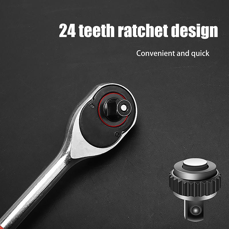 12-teiliges Auto-Reparaturwerkzeugset Steckschlüssel-Kombination Kompletter Satz Werkzeuge für Werkzeugkasten