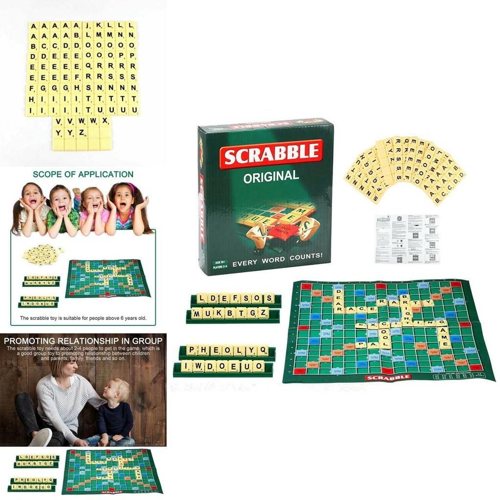 Robusto e Leggero Gioco di Scrabble per lo Sviluppo Creativo del Vocabolario in Bambini e Adulti