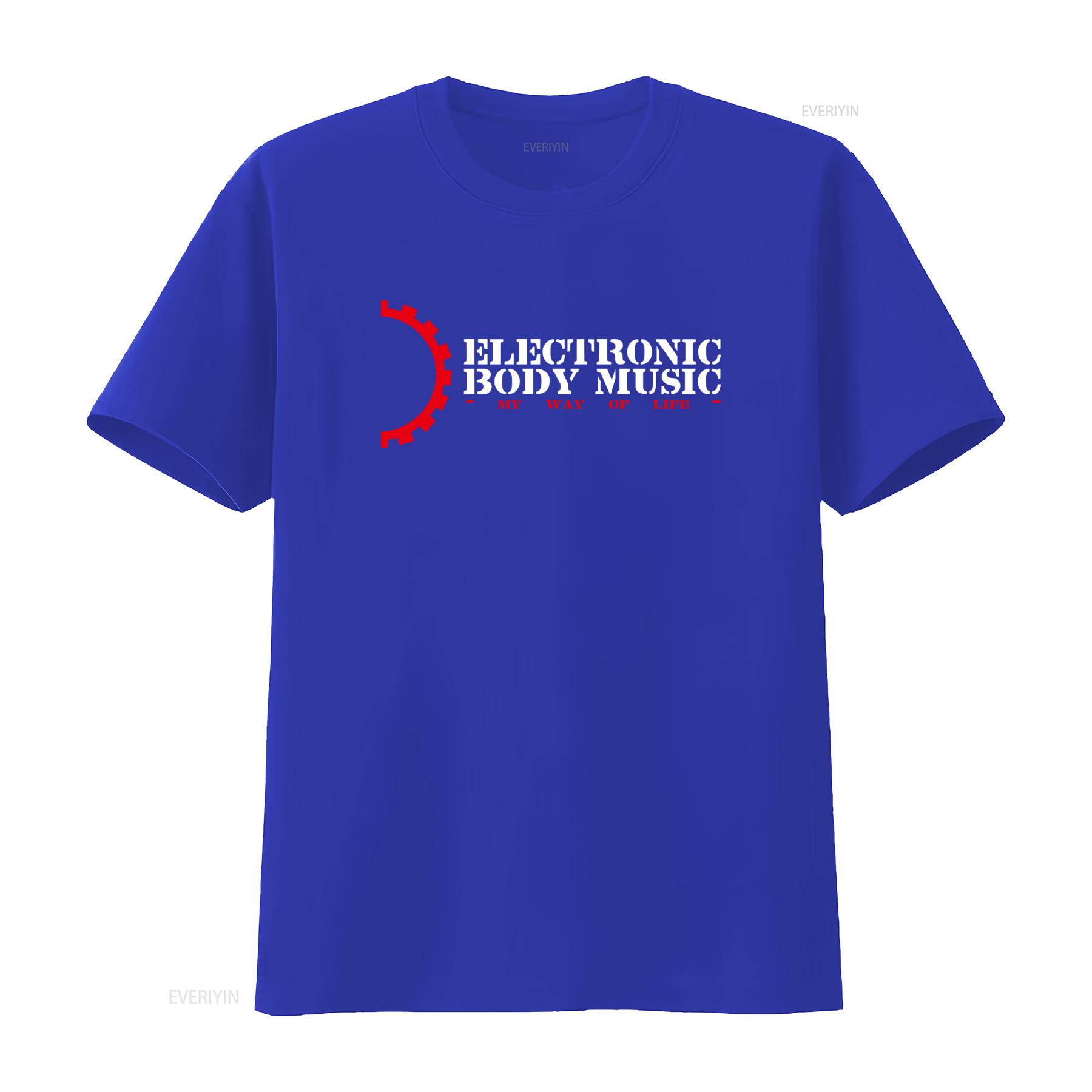 Electronic Body Music T Shirt My Way Of Life Print Ebm Industrial Darkwave Techno Style vintage Washed Stylish Comfortable S