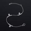 Simple Fashion Jewelry Silver Plated Chain Foot Anklet Bells Bead Ankle Bracelet