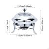 Buffet Warmer Chafer Chafing Dish Set Solid Fuel Boiler Catering for