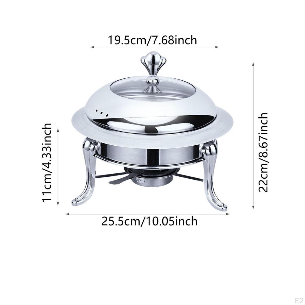 Buffet Warmer Chafer Chafing Dish Set Solid Fuel Boiler Catering for