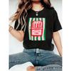 Sardines Can Pattern Print Ladies Loose Casual Summer T-shirt Versatile Fashion Y2K Ladies Short Sleeve Tops T-shirt Plus Size