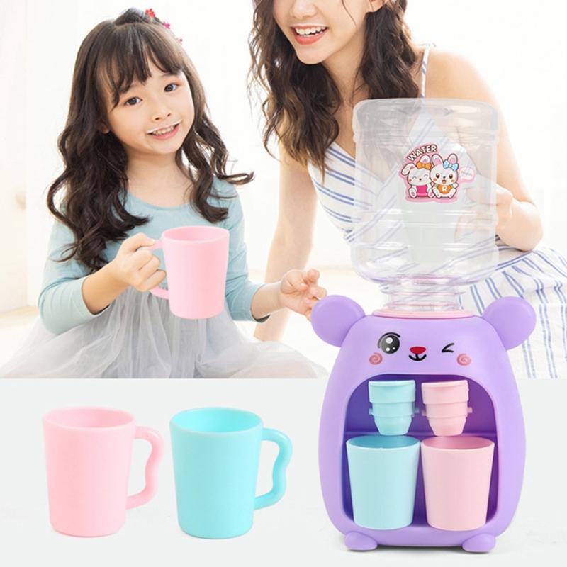 9x18.5cm/3.54x7.28in Girls Water Dispenser Children Lifelike Kitchen Appliance Educational Set Toys for 3-8 Year Old