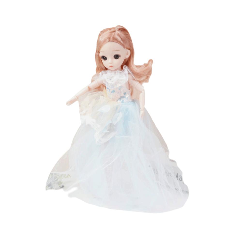 Attractive Eyes 30cm Bjd Doll with Clothes Long Hair Princess Makeup Ball Joint Doll  Birthday Gift