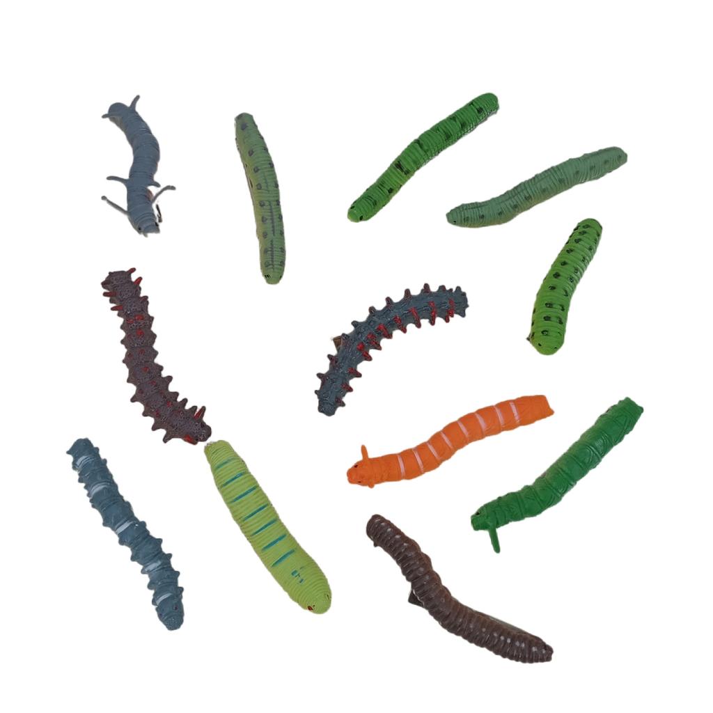 Set of 12 Versatile Caterpillar Hairpin Unique Caterpillar Hair Grips Decoration Stylish Hair Clip Hair Ornament