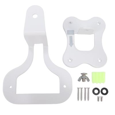Suporte de Parede Adequado para Alto-falante Enchant Economizador de Espaço Giratório Estável Metal Suporte de Parede para Alto-falante Sem Fio Branco
