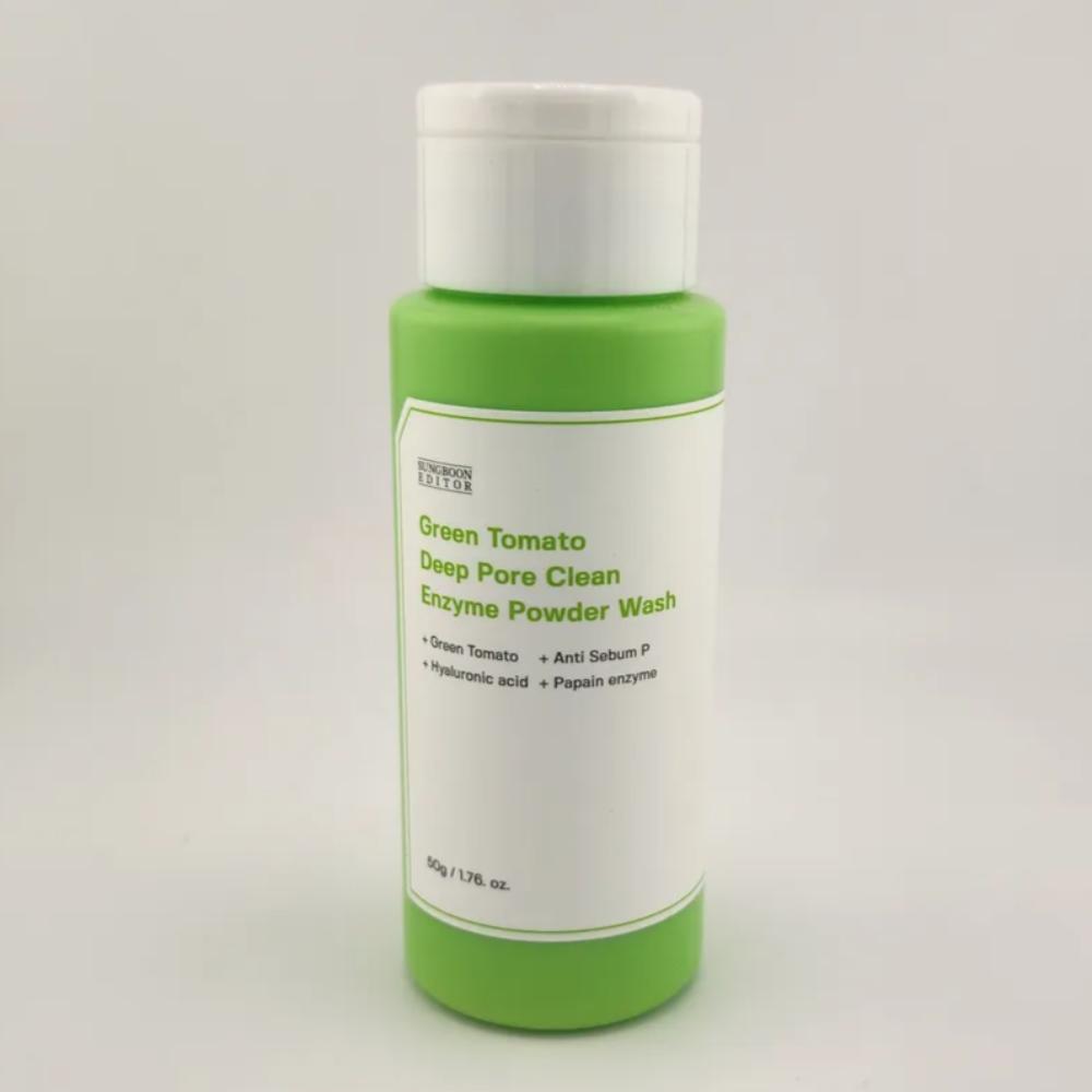 SUNGBOON EDITOR Green Tomato Deep Pore Clean Enzyme Powder Wash 50g | Gentle Exfoliation & Pore Deep Cleansing