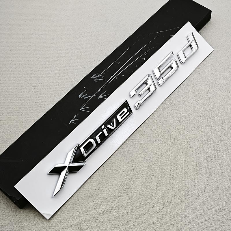 

3D ABS Chrome Logo XDrive 30d 35d 40d 45d 50d 55d Emblem Car Trunk Fender Side Badge StickerFor BMW X3 X5 X6 X7 F25 F15 G01 G05