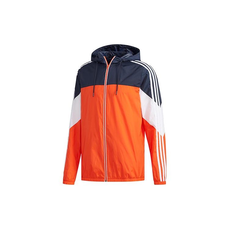 adidas neo M CS RIS WB Colorblock Athleisure Casual Sports Jacket Orange Men s FH6631 M
