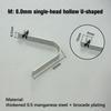 10Pcs V-Shaped Spring Buckle 6Mm Spring Buckle Steel Sheet Vertical Spring Sheet V-Shaped Positioning Spring Sheet