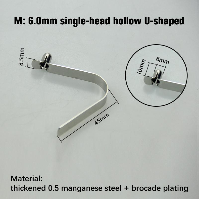10Pcs V-Shaped Spring Buckle 6Mm Spring Buckle Steel Sheet Vertical Spring Sheet V-Shaped Positioning Spring Sheet