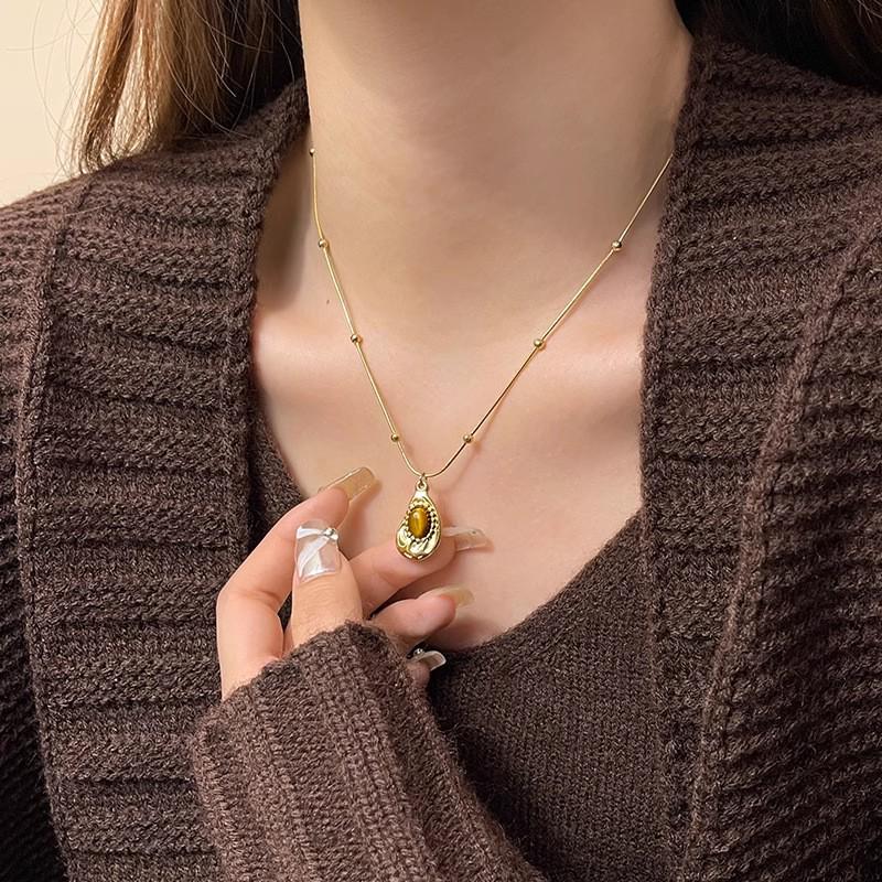 Mellerd Tiger's Eye Ear Cuffs: Luxury Vintage Spliced Circle Earrings