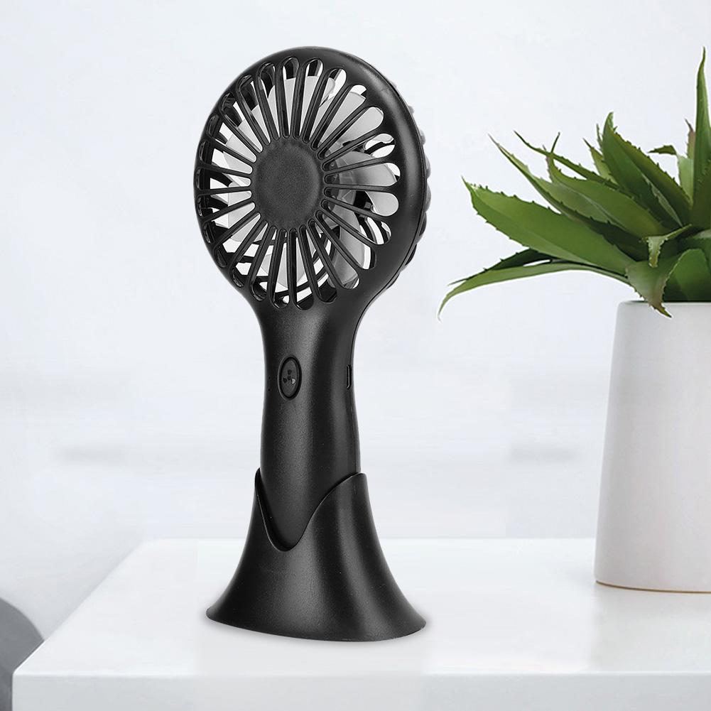 Ventilator de Mână Mini Sistem de Răcire Consumabile pentru Casă Birou 3 Viteze Desktop Electric PortabilNegru