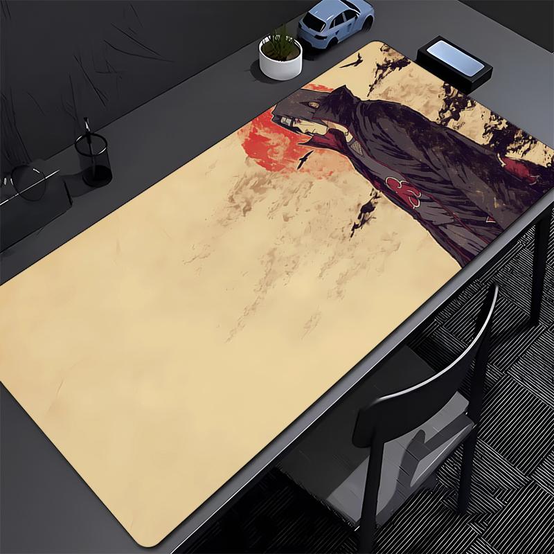 Kancelářská podložka pod myš Naruto Itachi Uchiha Herní prodloužená podložka pod myš Herní podložka na stůl pro notebook Gumová odolná podložka pro herní klávesnici