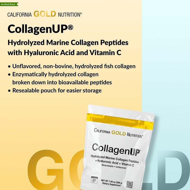 CollagenUP®, Hydrolyzed Marine Collagen Peptides with Hyaluronic Acid and Vitamin C, Unflavored, 2.2 lb (1 kg)