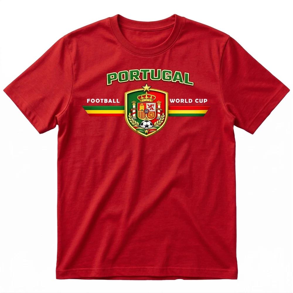 Football World Cup 2026 TShirt Portugal Supporters Team Flag Unisex Adult S