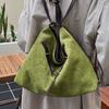 Autumn and Winter Retro Suede Tote Bag Women's 2025 New Multi-functional Backpack Large-capacity Commuter Shoulder Messenger Bag