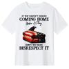 Risked Coming Home Under A Flag Veteran Graphic T-Shirt Casual Cotton Short Sleeve Tee Unisex