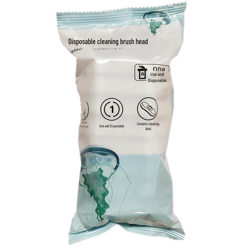 Wandmontiertes Einweg-Toilettenbürstenset mit Ersatzköpfen