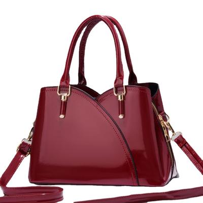 New Ladies Bag Fashion Bright Leather Texture Shoulder Women's Crossbody Handbag