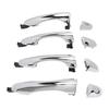 4PCS Outside Door Handle Set ABS Chrome Smooth Operation Comfortable Grip 82651C5010 for Sorento 2016 to 2020