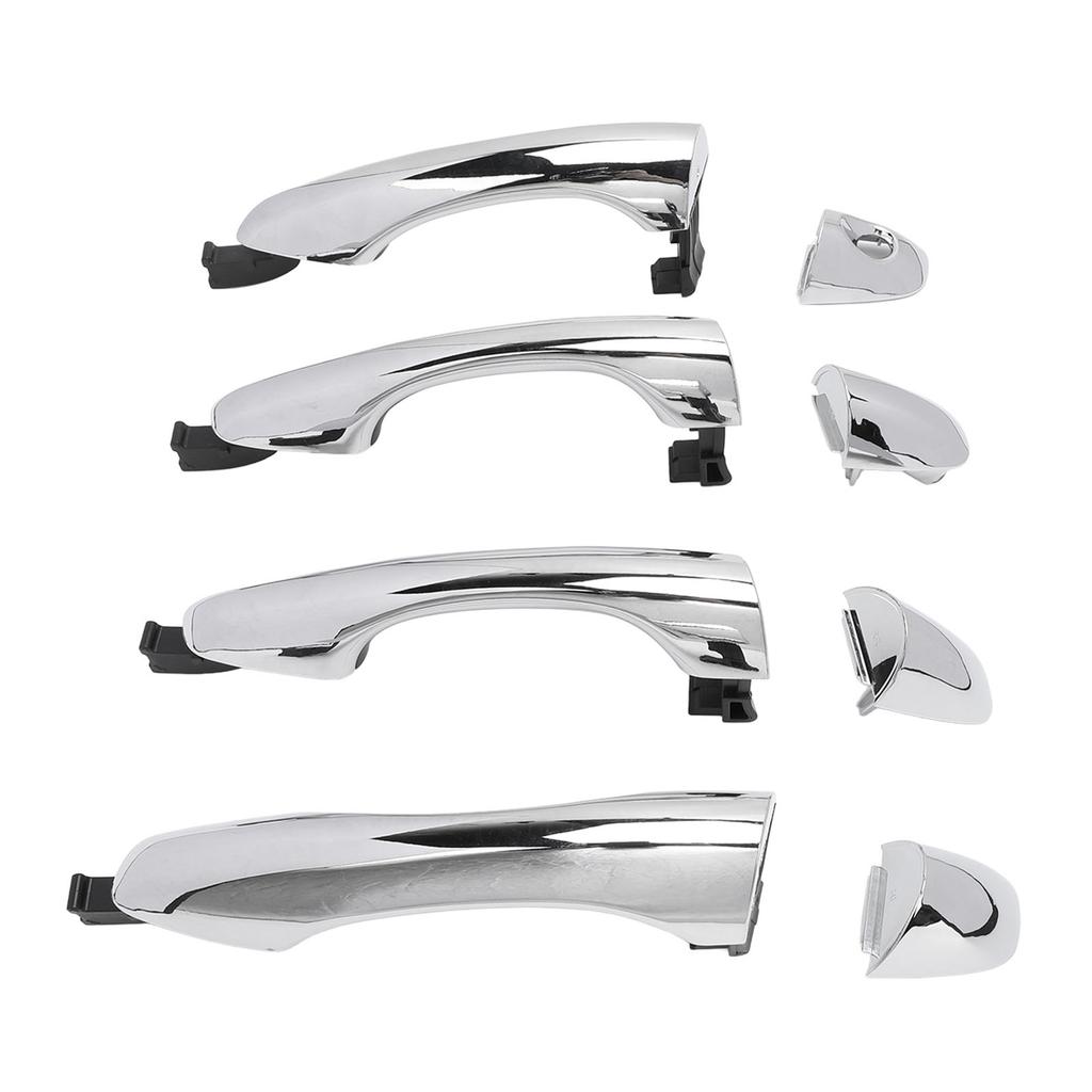 4PCS Outside Door Handle Set ABS Chrome Smooth Operation Comfortable Grip 82651C5010 for Sorento 2016 to 2020