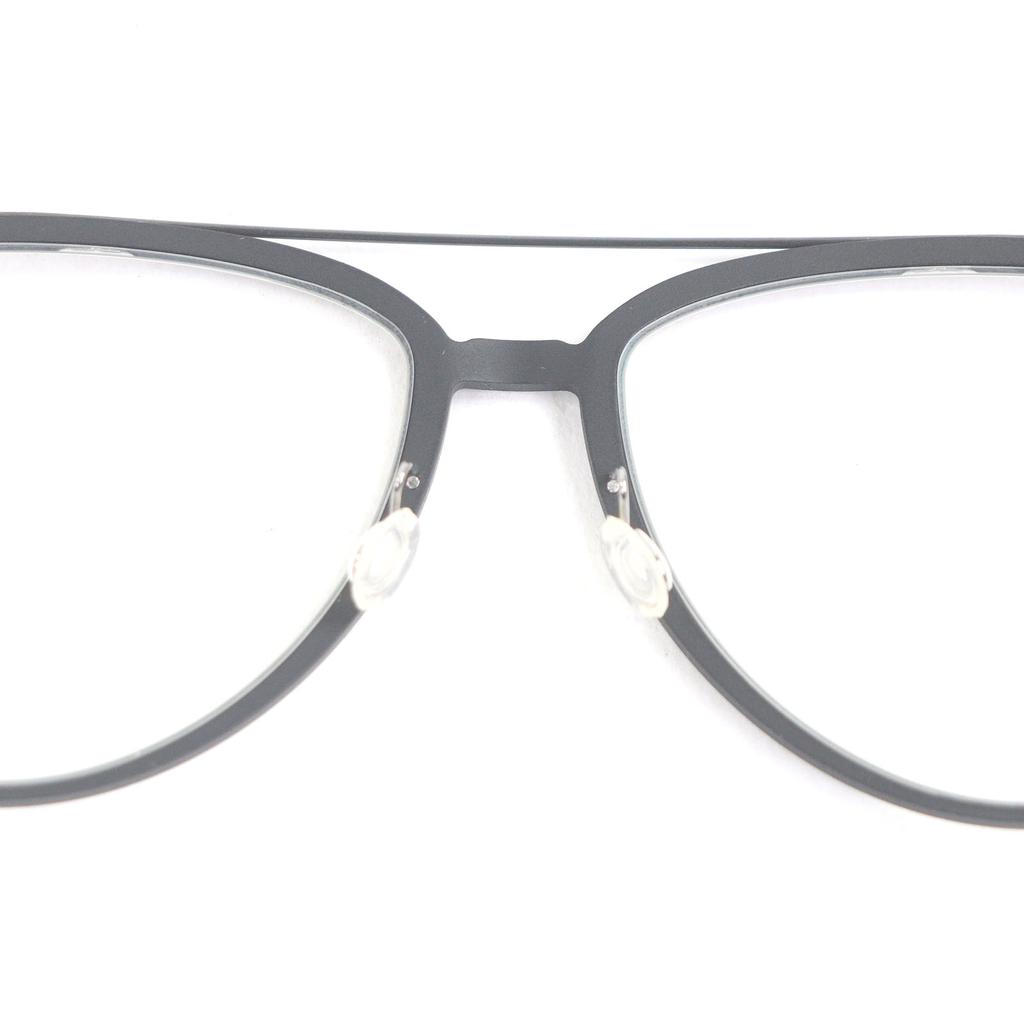 Pristine LINDBERG Glasses now series Two Bridges Black clear mens Used